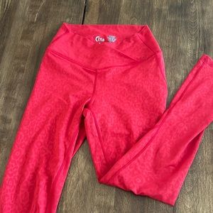 Cute red leggings
